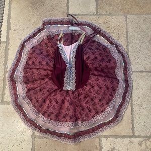 Maroon ballet tutu